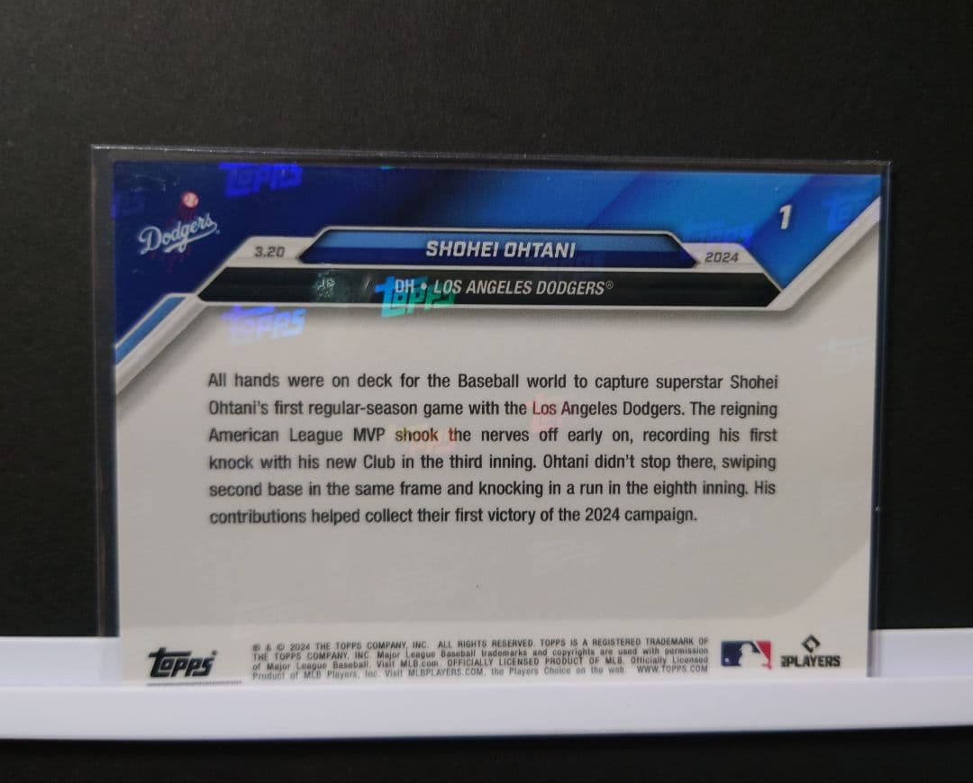 大谷翔平 50/50 ドジャース クリスタルボール 砂 公式記念品