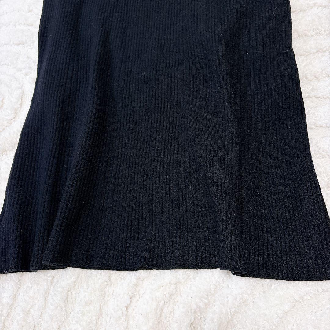 24ss完売品✨リランドチュール デコルテ刺繍　ドッキングニットワンピース S