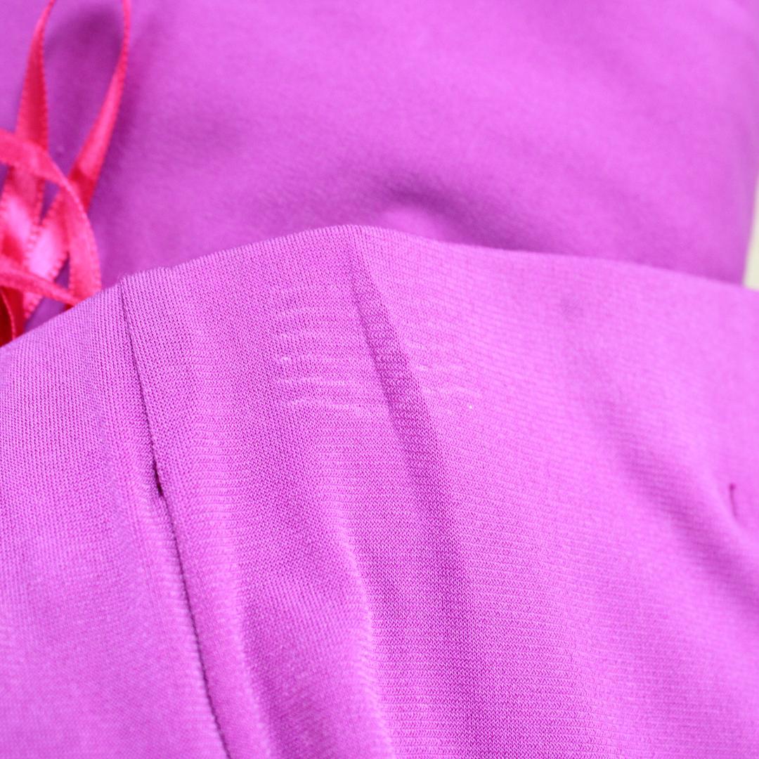 【社交ダンス衣装】上下セット トップス スカート 黒 紫 ブラック パープル