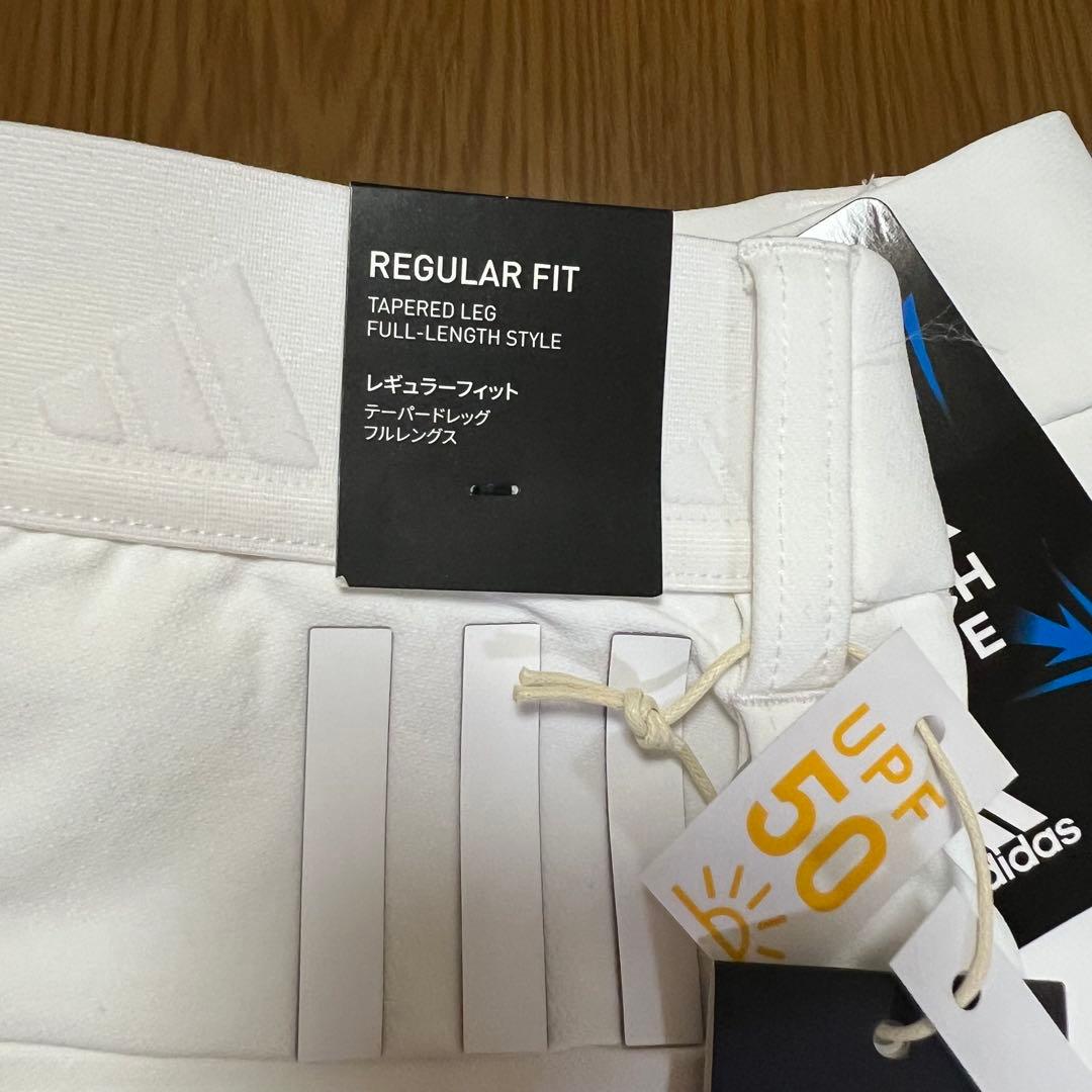 adidas ゴルフ　レディース　撥水 フルレングスパンツ ホワイト　L 新品