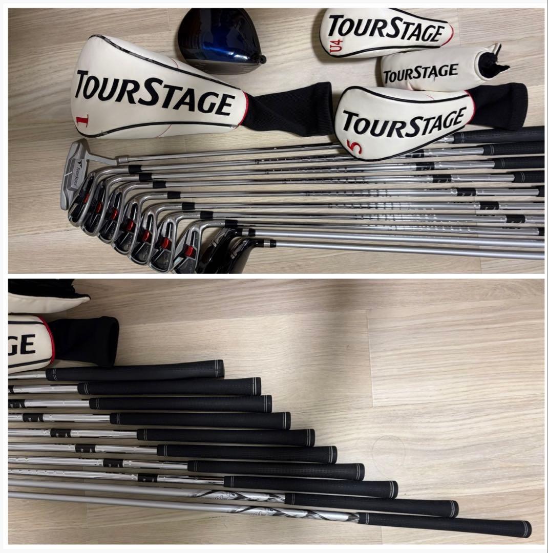 TOURSTAGE V002 メンズクラブ10本セットドライバーなし