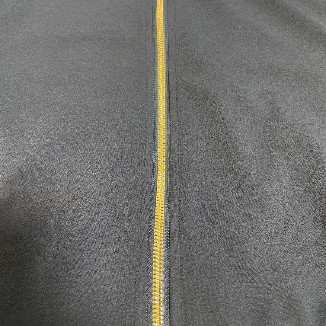 ネイビー 袖なし ジッパーベスト