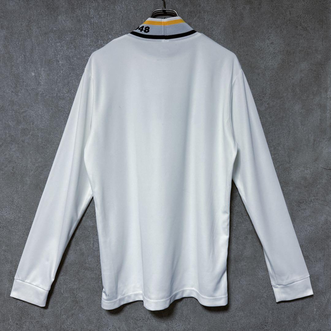 PUMA GOLF プーマゴルフ ビッグロゴ モックネック シャツ ホワイト L