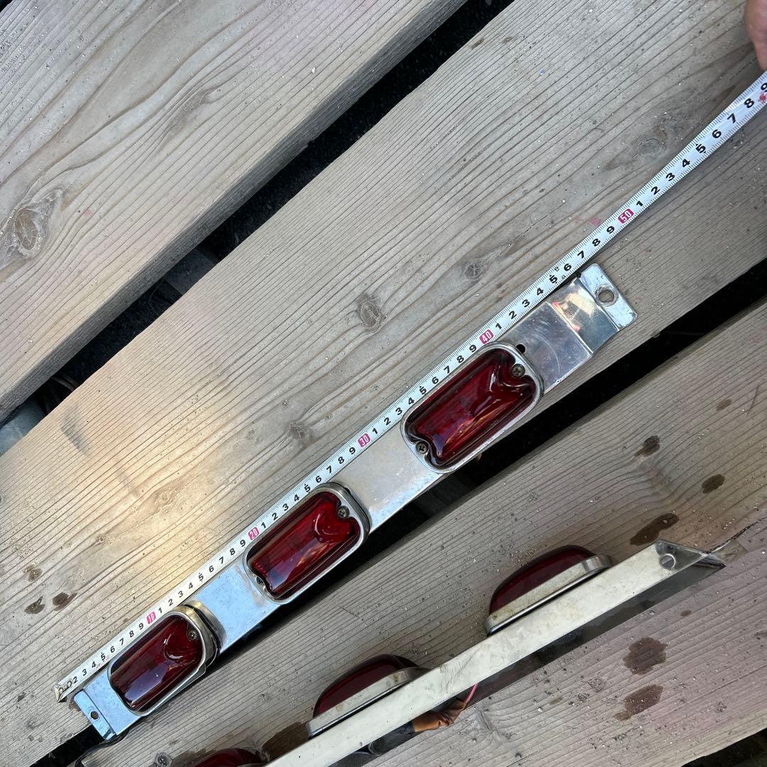 車幅灯　デコトラ　2個セット　黄色ガラス付き　LED球付き