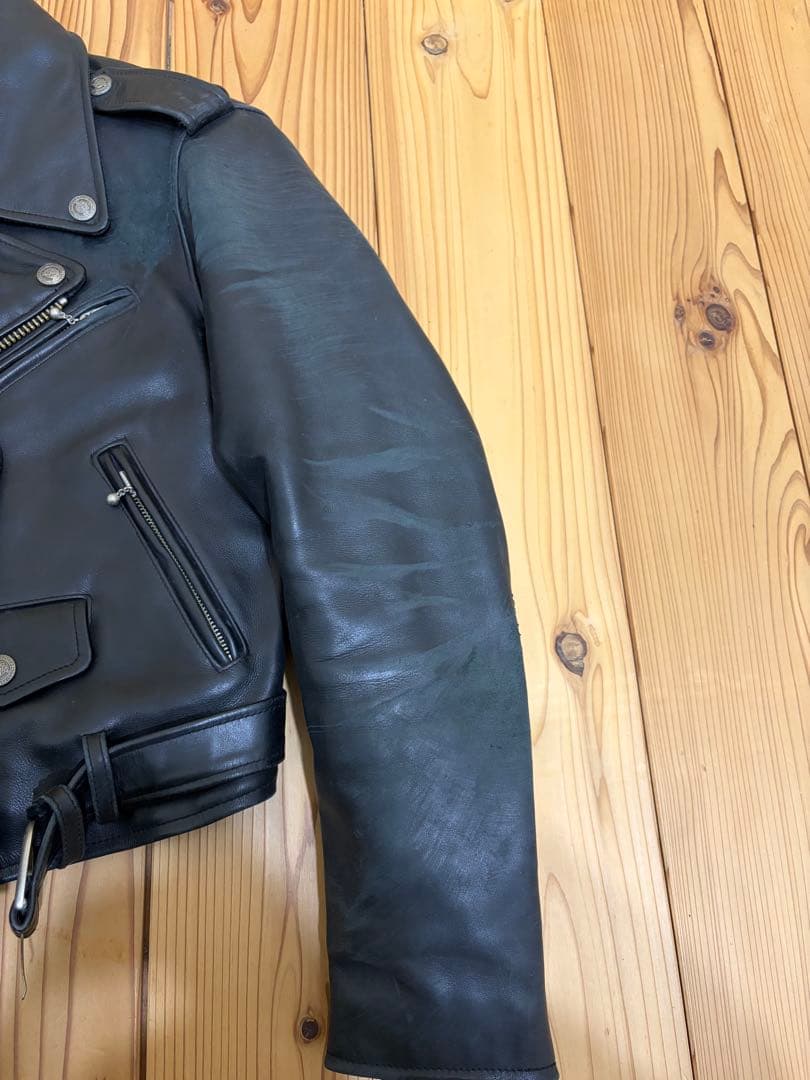 HARLEY DAVIDSON レザー ダブルライダースジャケットXSサイズ 黒