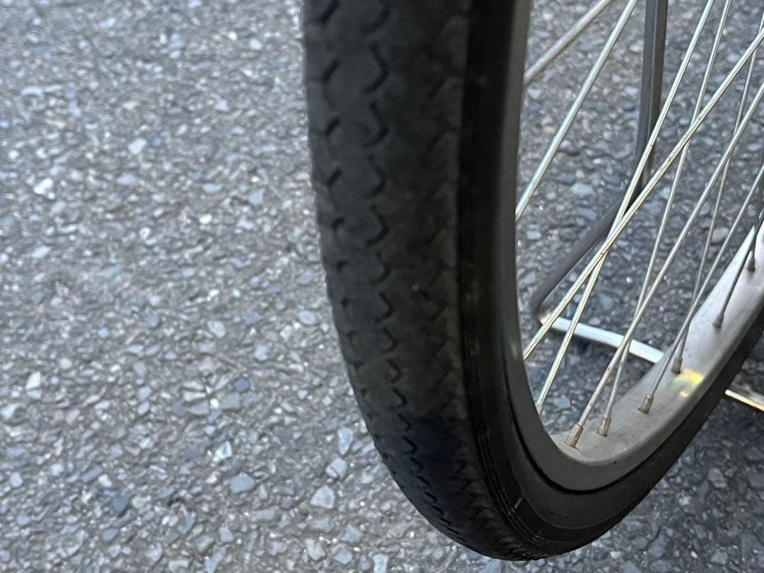 か*な様 中古美品LEDオートライト内装3段自転車★大型カゴ★27インチ★黒※配