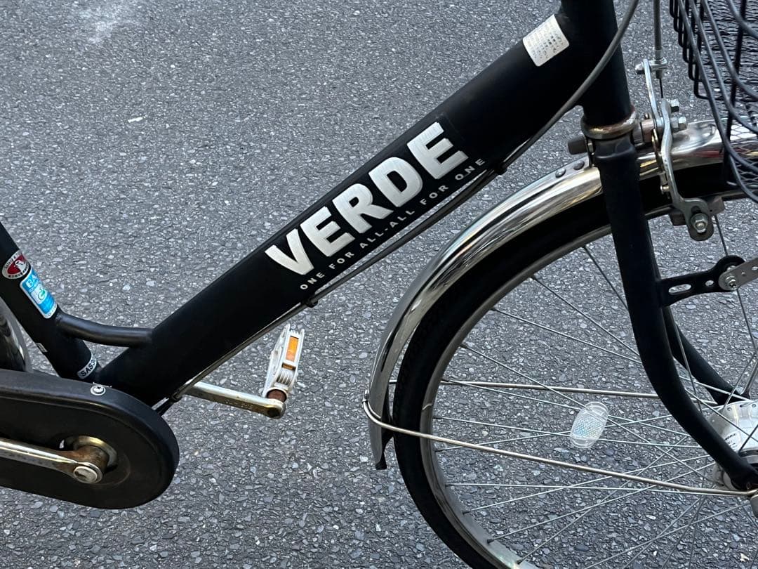 か*な様 中古美品LEDオートライト内装3段自転車★大型カゴ★27インチ★黒※配