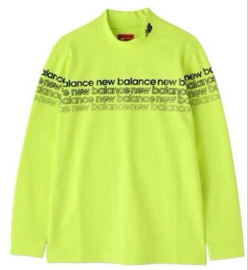 新品 ニューバランス ゴルフ メンズ モックネック 長袖XL 6 イエロー
