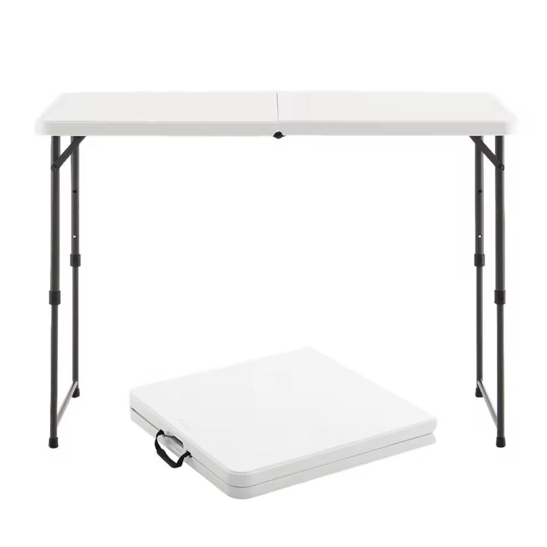 アウトドア キャンプ テーブル 折りたたみ デスク 机 屋内外 4段調整