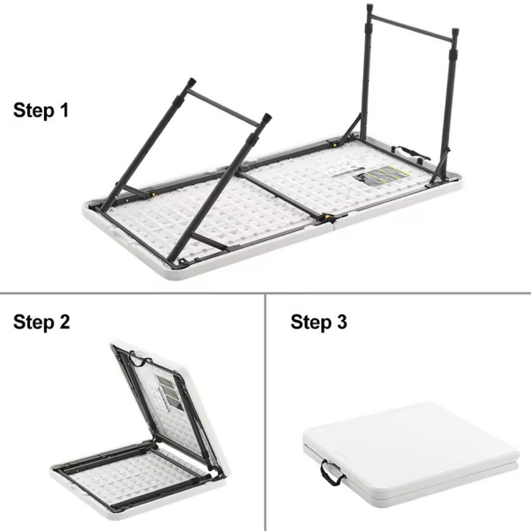 アウトドア キャンプ テーブル 折りたたみ デスク 机 屋内外 4段調整