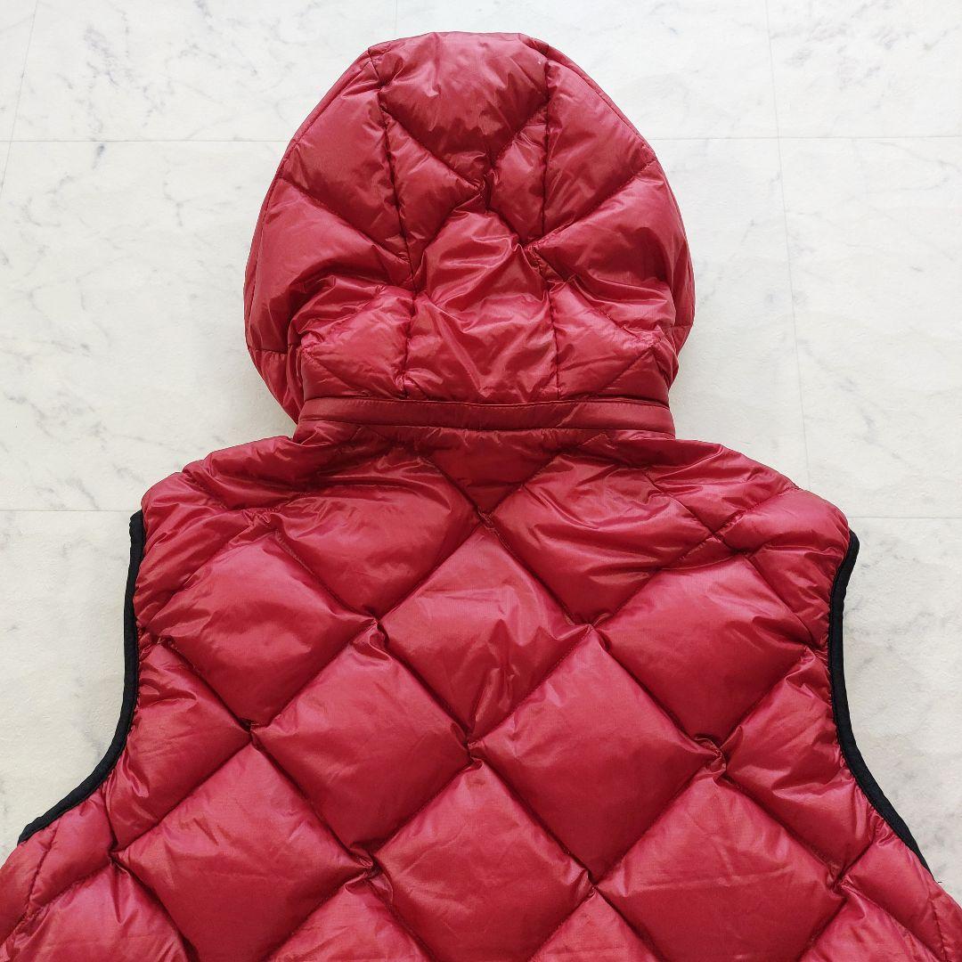未使用級 高級グースダウン エディーバウアー ダウンベスト XL 赤