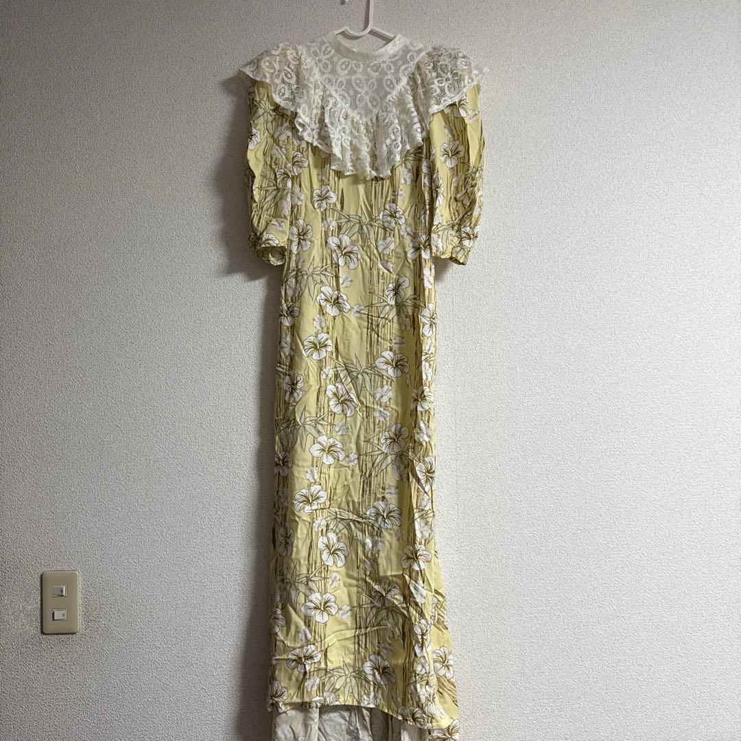 ハワイ　結婚式　ハワイアンパーティ ヴィンテージムームー