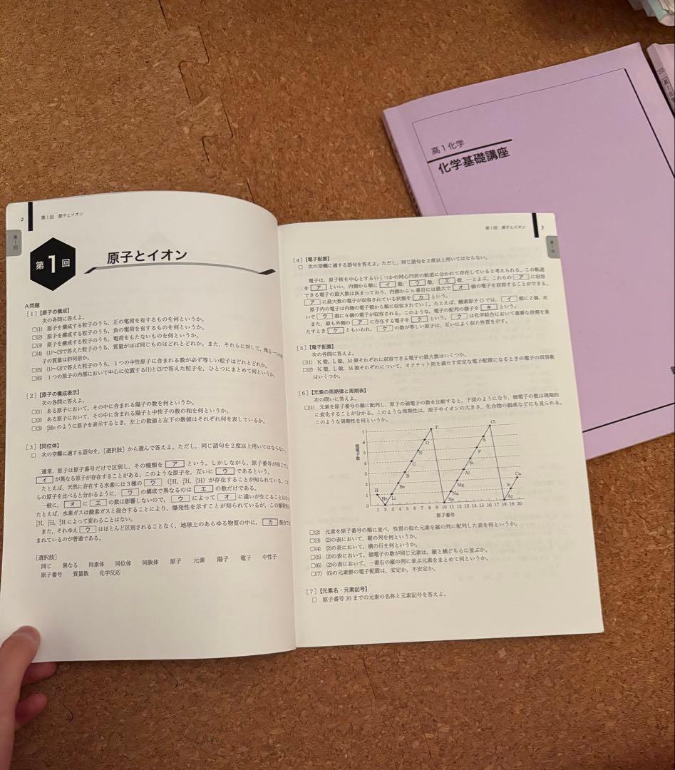 鉄緑会高一化学一式