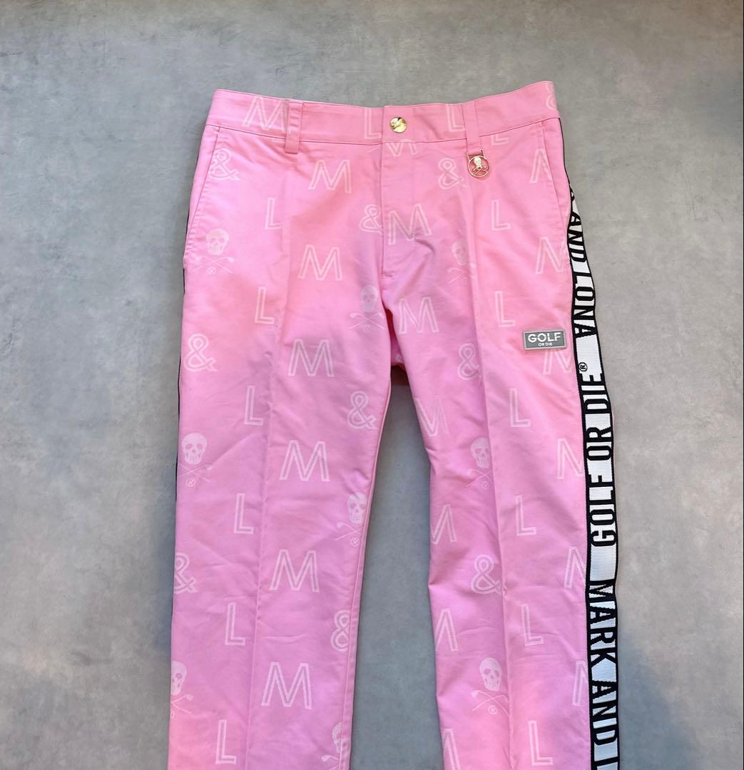 美品 ★ MARK&LONA 完売モデル ボトムス ピンク マーク&ロナ 正規品
