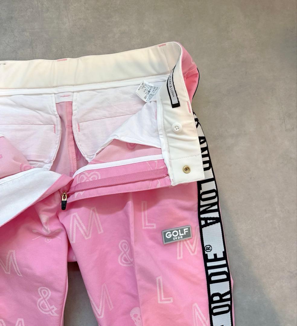 美品 ★ MARK&LONA 完売モデル ボトムス ピンク マーク&ロナ 正規品