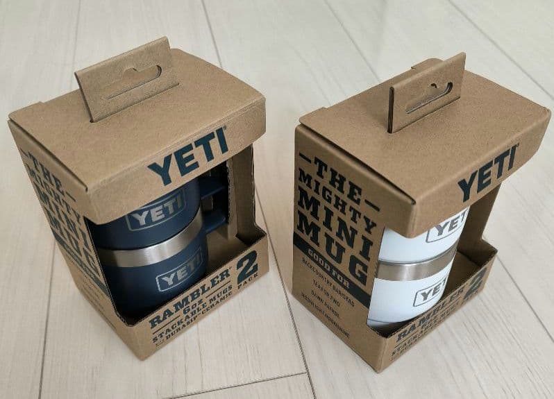 【新品未使用】イエティランブラー 6ozスタッキングマグ4個(2x2)