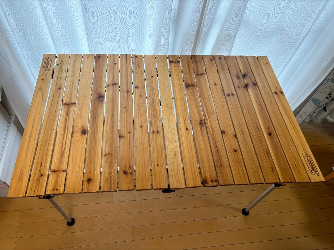 コールマン Coleman ナチュラルウッドロールテーブル 折りたたみコンパクト