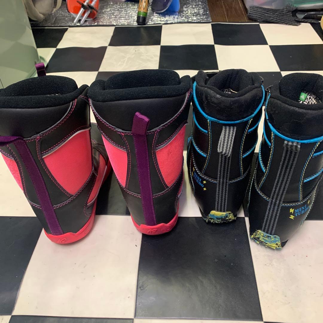 k2キッズ用 スノーボードブーツ 2足セット