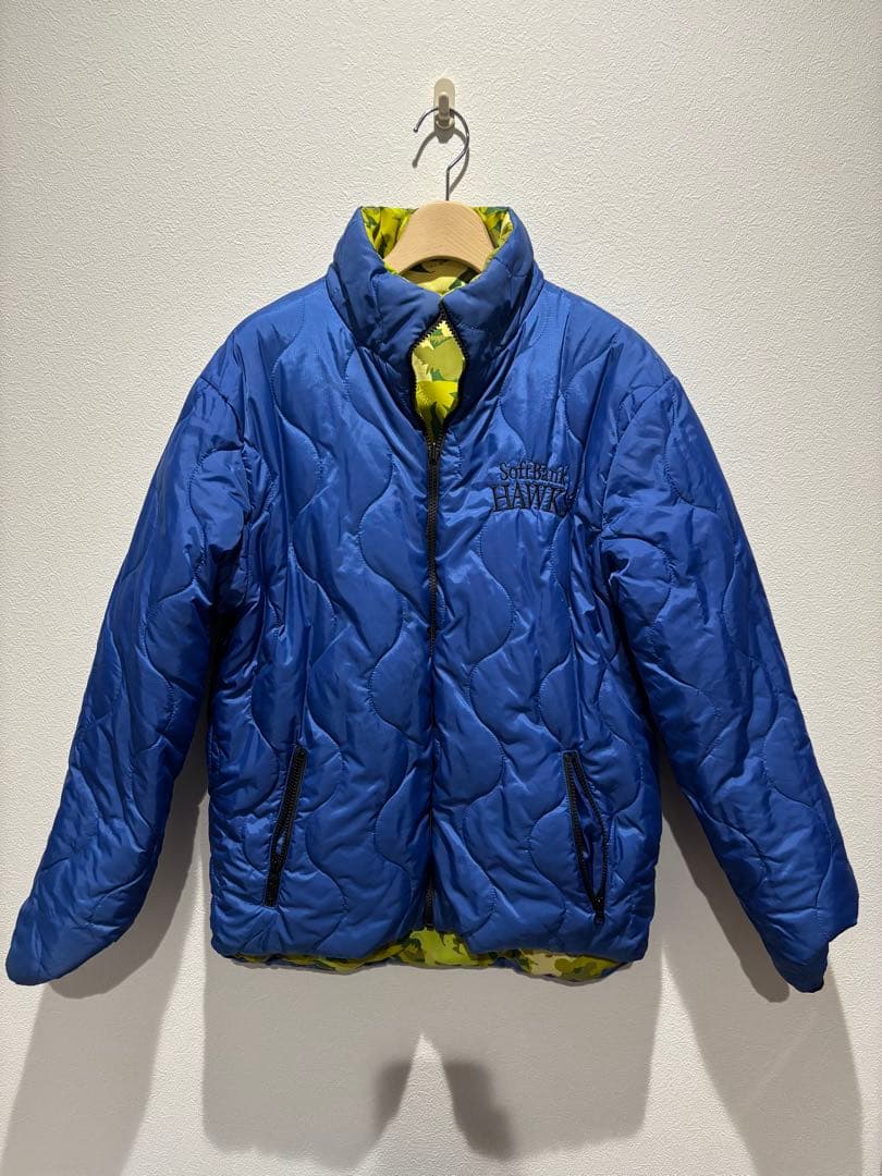 福岡ソフトバンクホークス　中綿　リバーシブル　キルティングダウンジャケットL