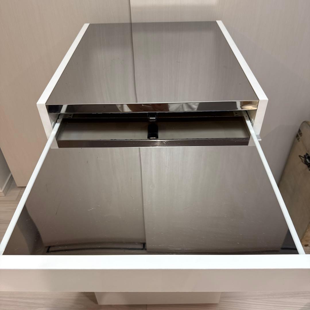 限定お値引き⭐︎ディノス　幅45スライドテーブル付きステンレス隙間収納庫 日本製