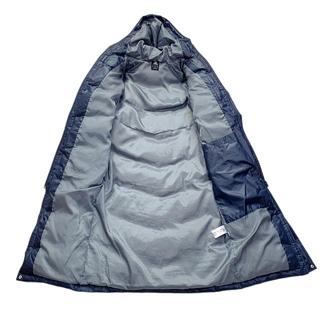 美品✨adidas ダウン ベンチコート M ネイビー 3ストライプ フェザー