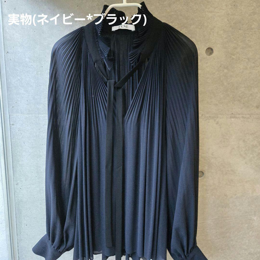 【未使用タグ付】L’UNE/IENA CHIFFON BL / シフォンブラウス