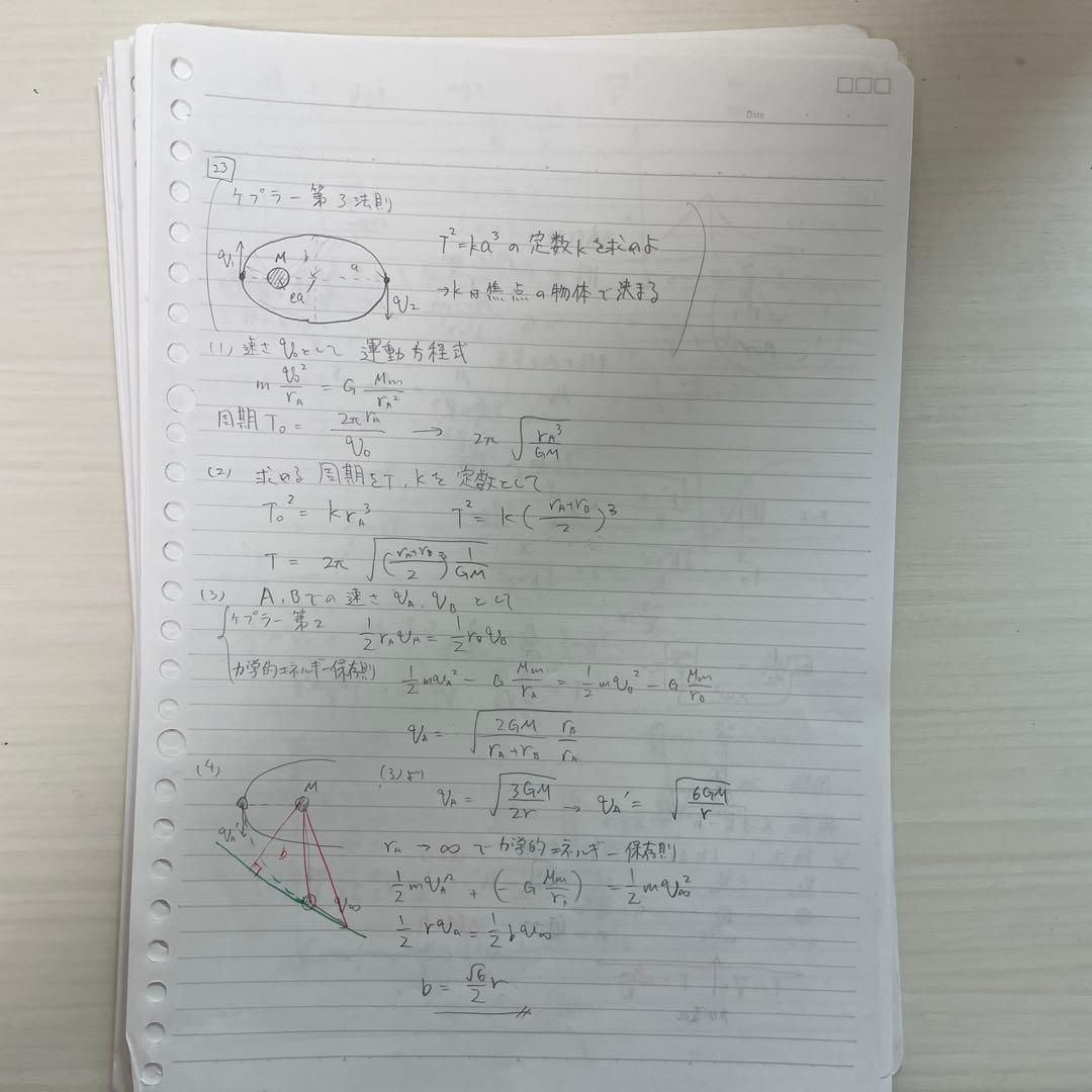 物理X 2025テキスト板書ノート（前期part1高井 2島田　後期1後藤）