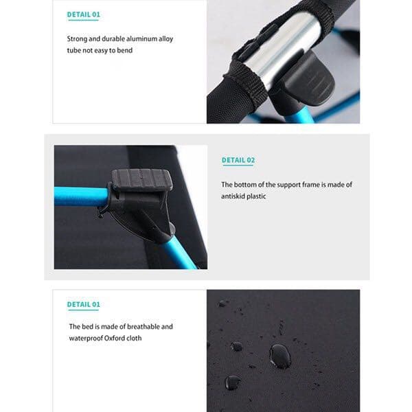 値下げ！　簡易ベッド　アウトドアベッド　軽量　コンパクト　４色から選べます！