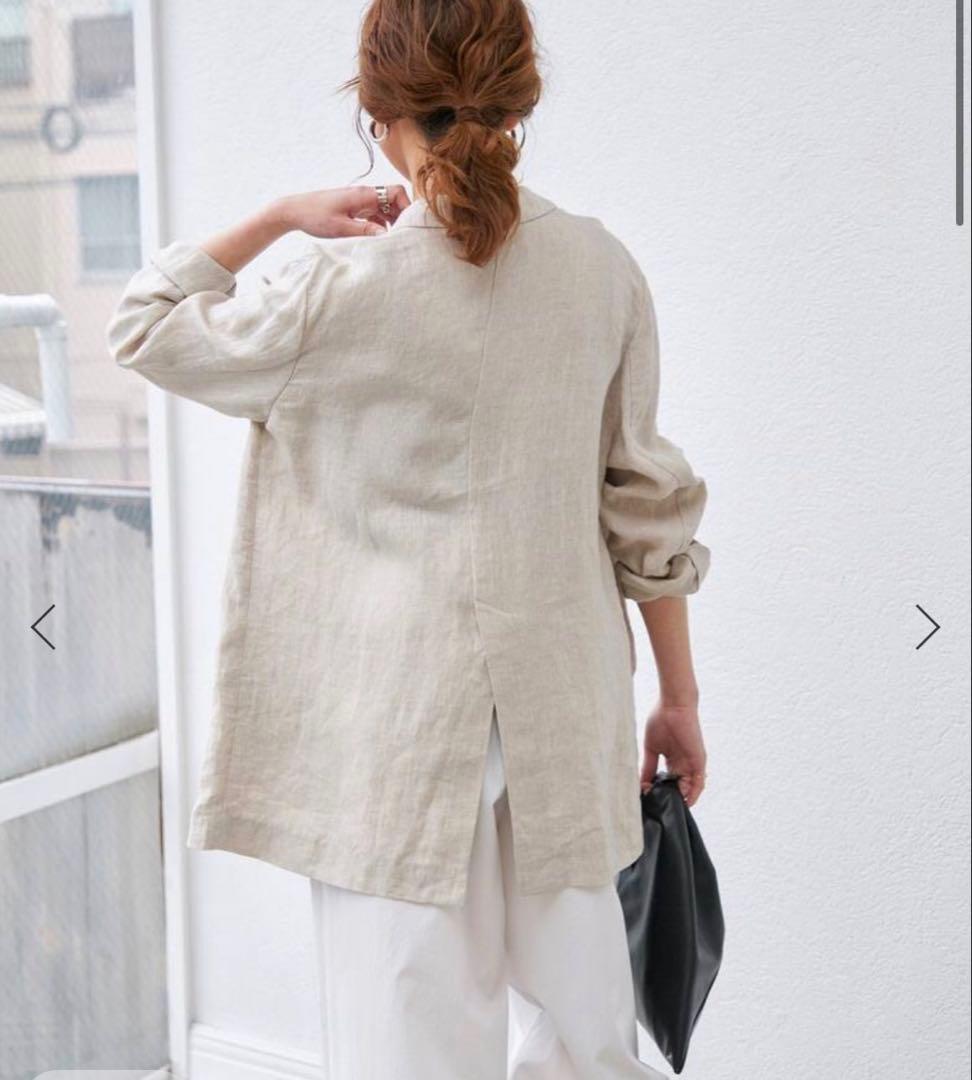 Spick & Span ベージュ リネンジャケット