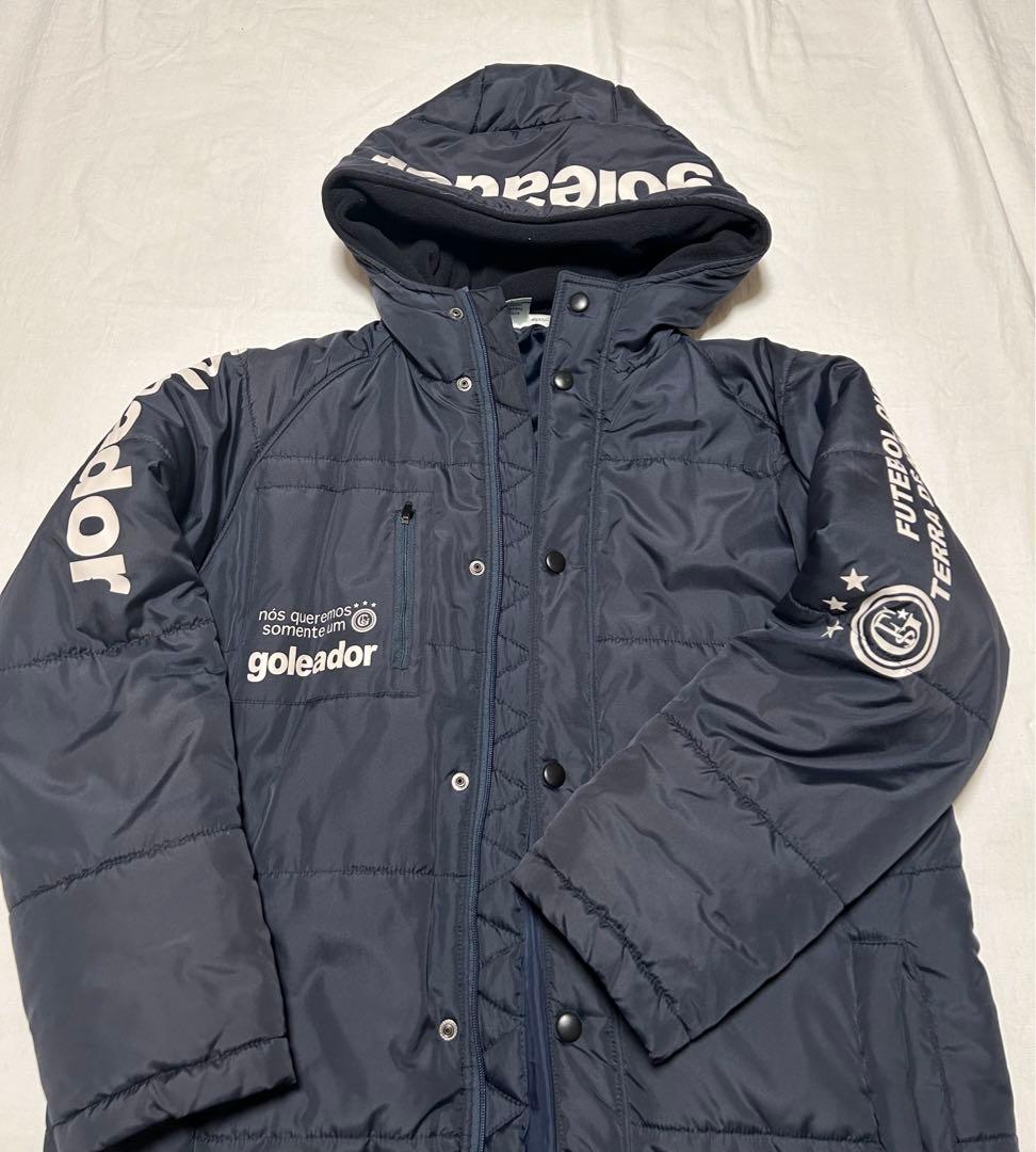 お値下げgoleador ゴレアドールベンチコート ネイビー フード付きMサイズ