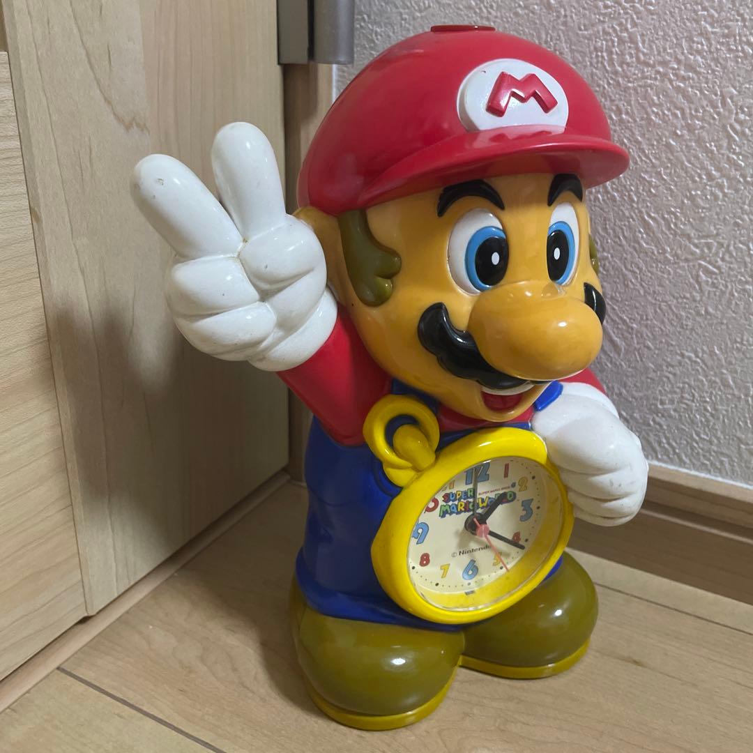 スーパーマリオ ワールド 目覚まし時計 任天堂　置き時計　セイコー　レトロ