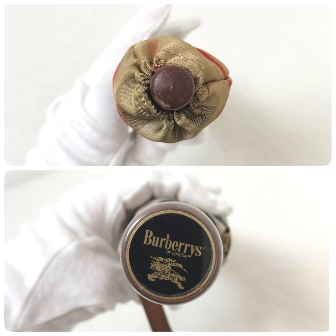 ✨人気カラー✨　バーバリーズ　折りたたみ傘　ノバチェック