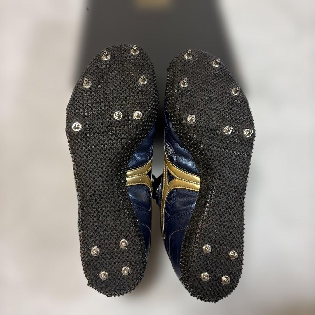 Mizuno 陸上競技用スパイクシューズ 26.0cm ネイビー/ゴールド