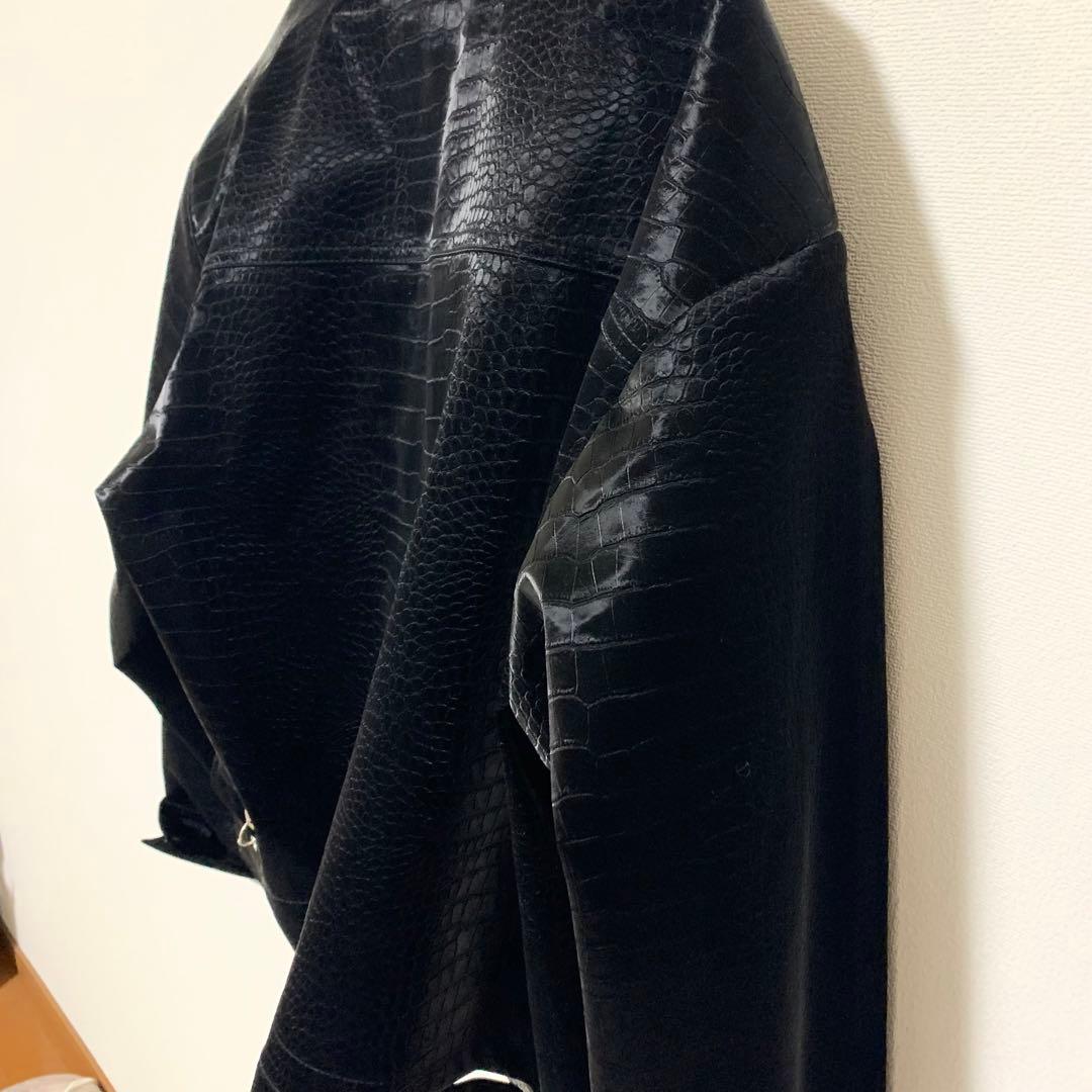 美品✨️Argue Culture レザージャケットショート丈ストリートおしゃれ