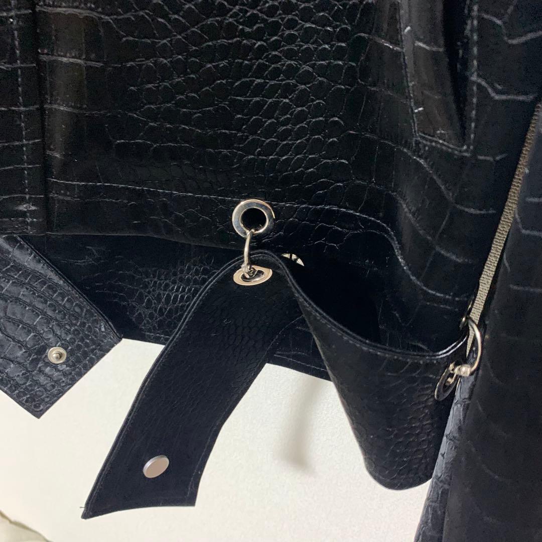 美品✨️Argue Culture レザージャケットショート丈ストリートおしゃれ