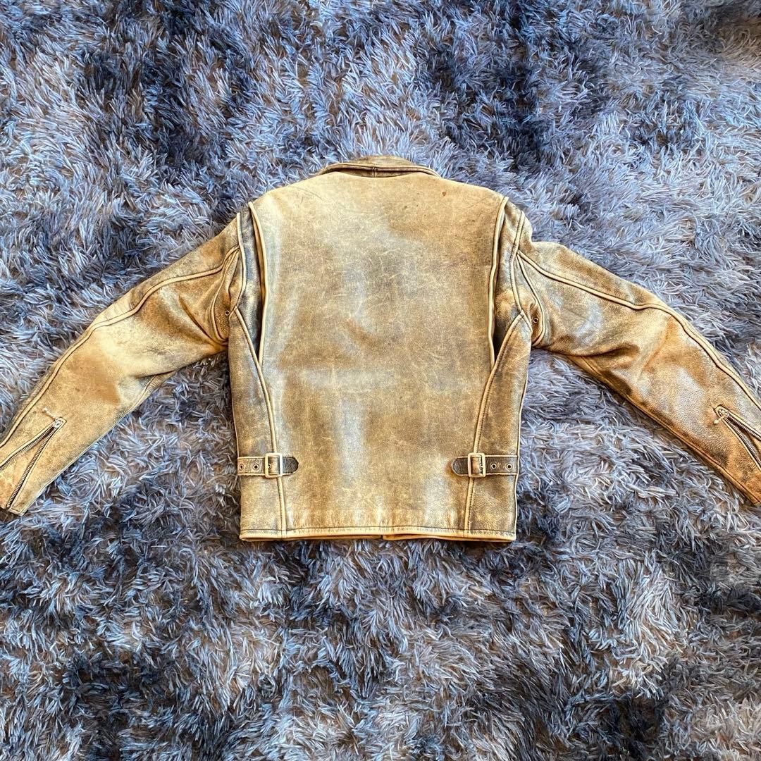 【TALONジップ】80s I.O.U. ステアハイド ライダース36