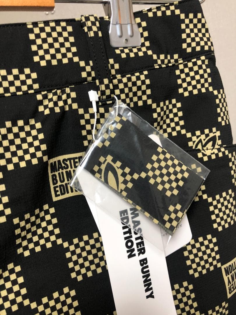 未使用 マスターバニーエディション 市松模様 スカート 黒 ベージュ 0 S