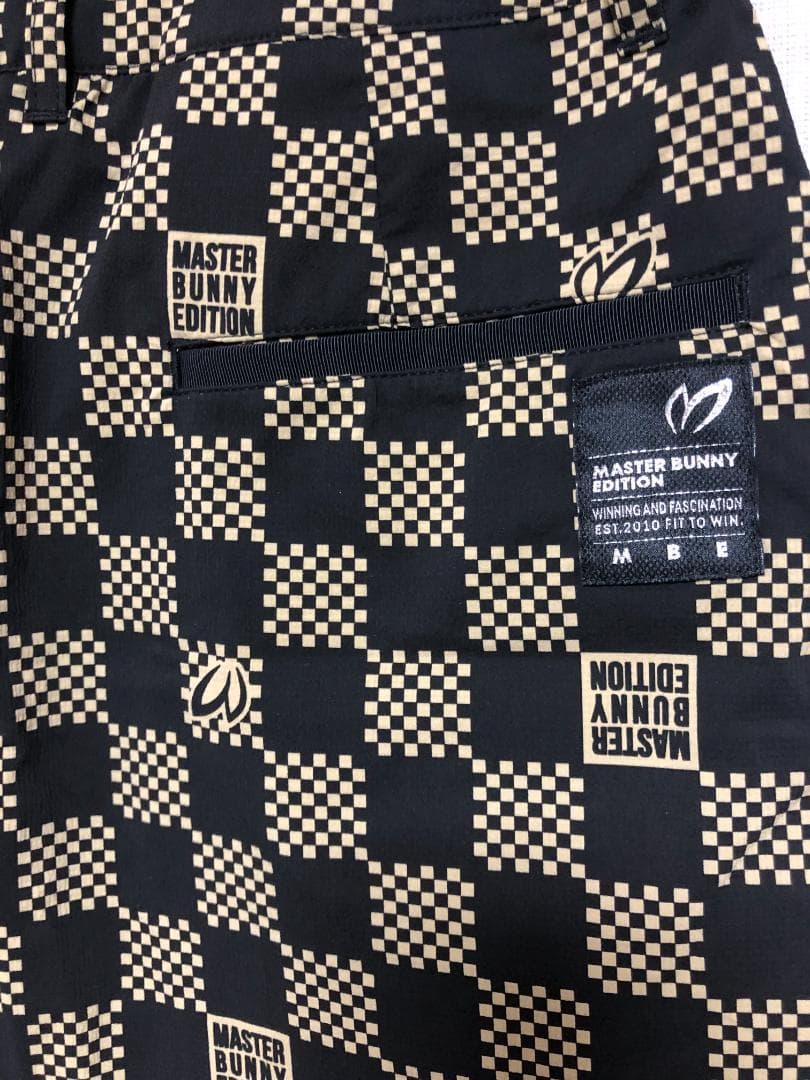 未使用 マスターバニーエディション 市松模様 スカート 黒 ベージュ 0 S