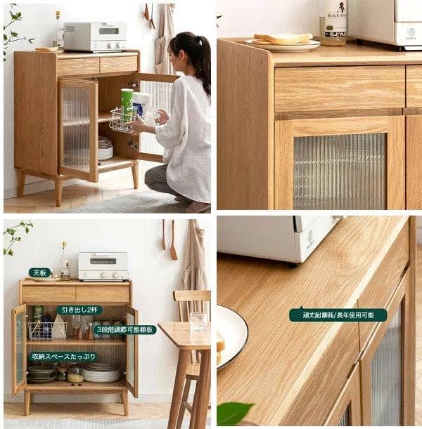 TOKYOinterior キャビネット アンティーク木製チェスト天然木 ウッド