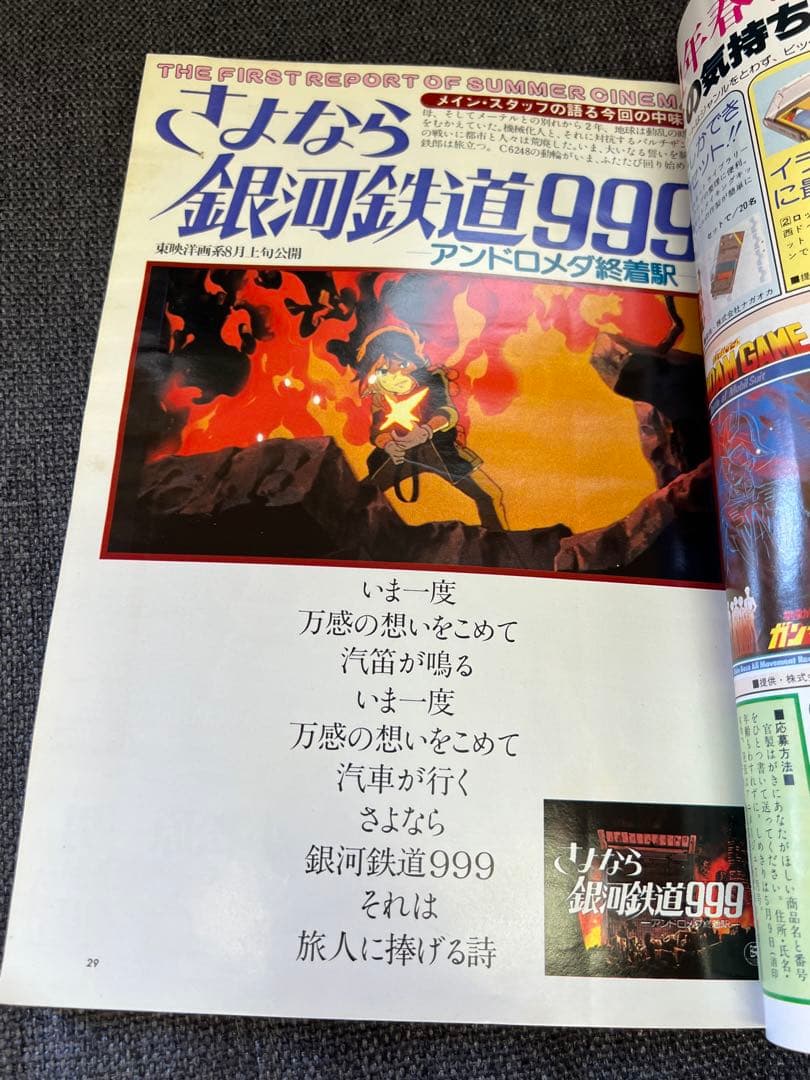1981年　アニメージュ5月号 銀河鉄道999特集 廃刊雑誌　児童　漫画