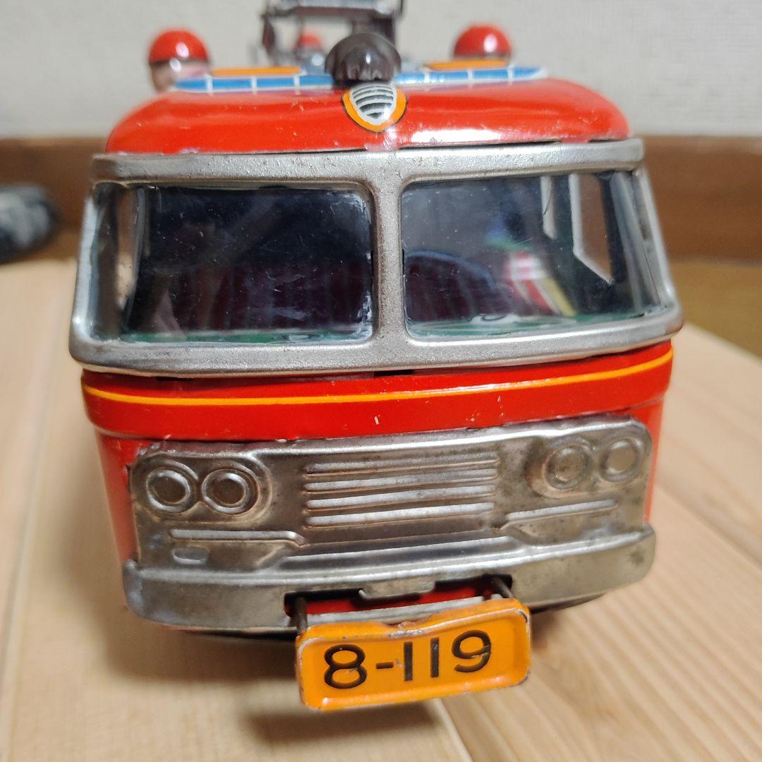 ブリキ 消防車 はしご車 日本製 当時物 アンティーク