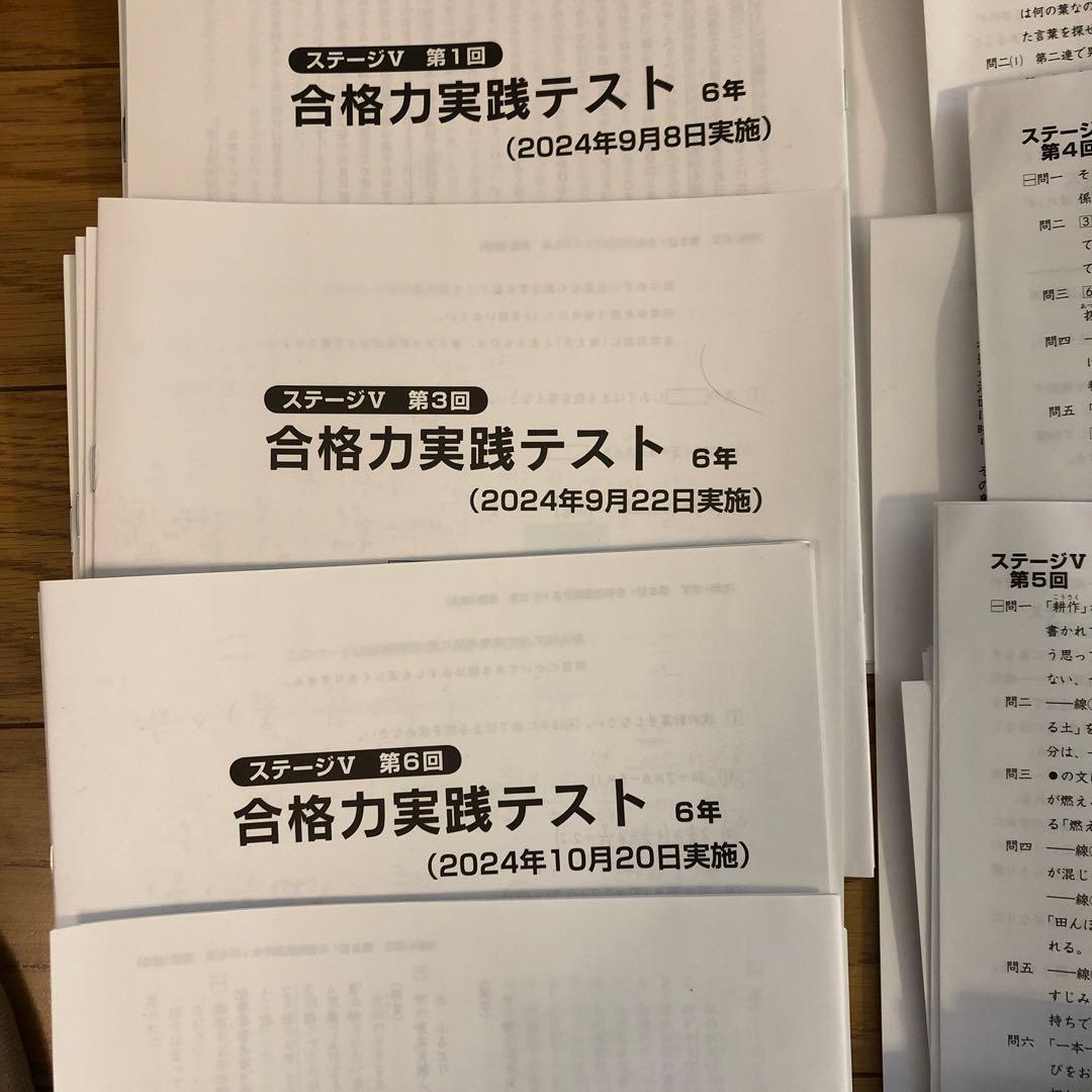 【2025年入試】日能研 公開模試 6年 前期後期フルセット　2024年4教科