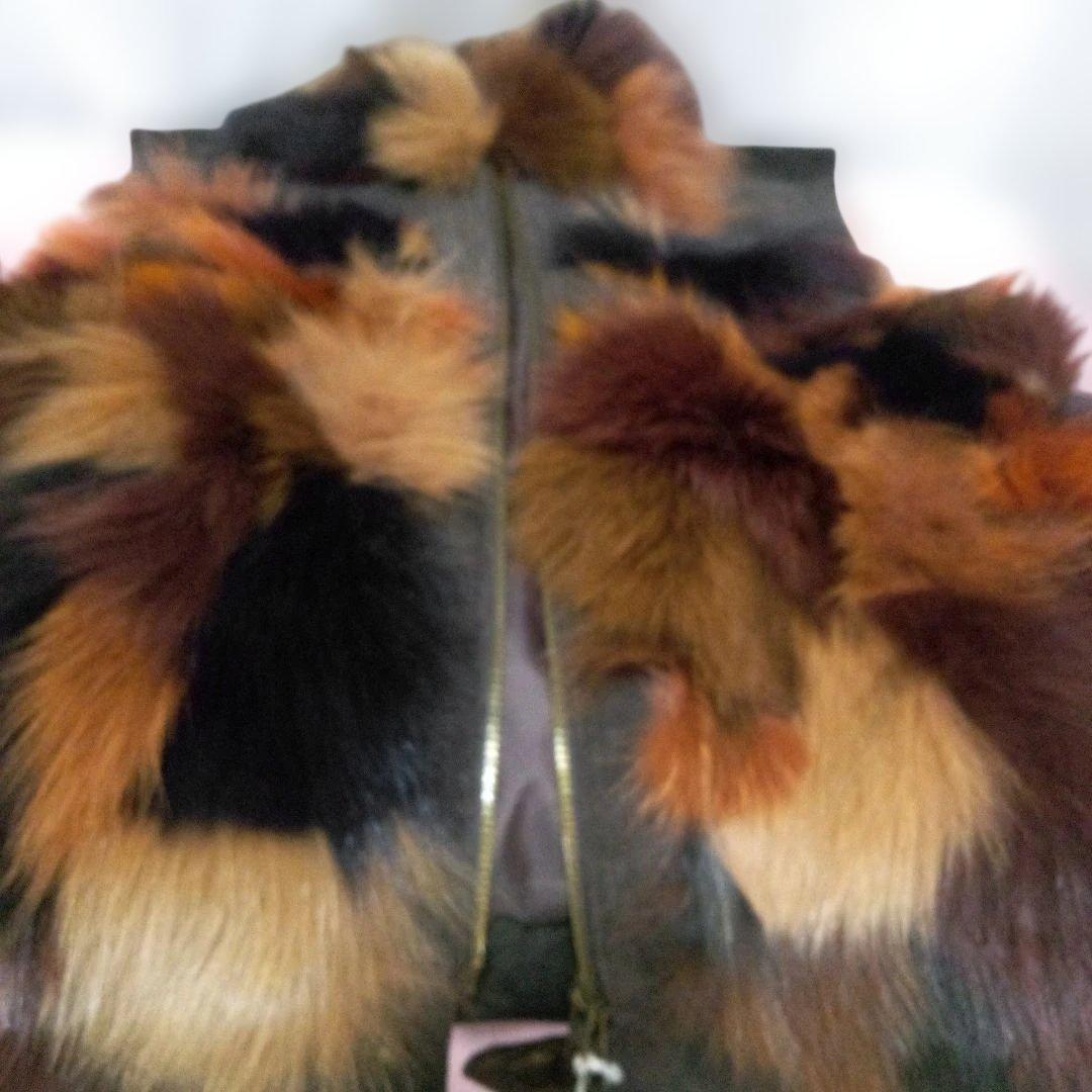 Jackrose ファー ベスト 3 フォックス+レザー ユニセックス