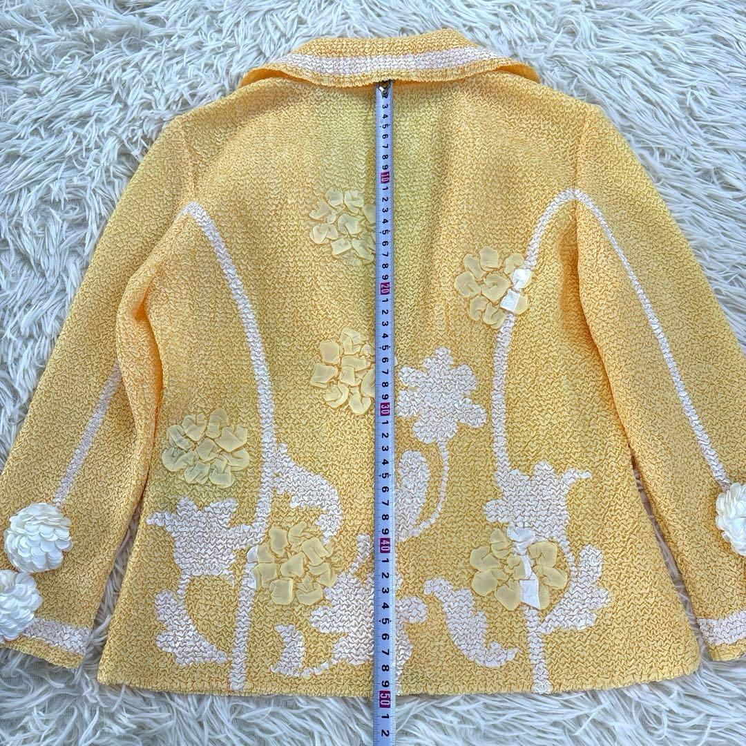 美品 ノコオーノ NOKO OHNO プリーツ ジャケット 花