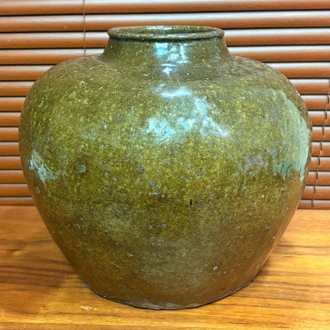 古唐津焼　大きい壺