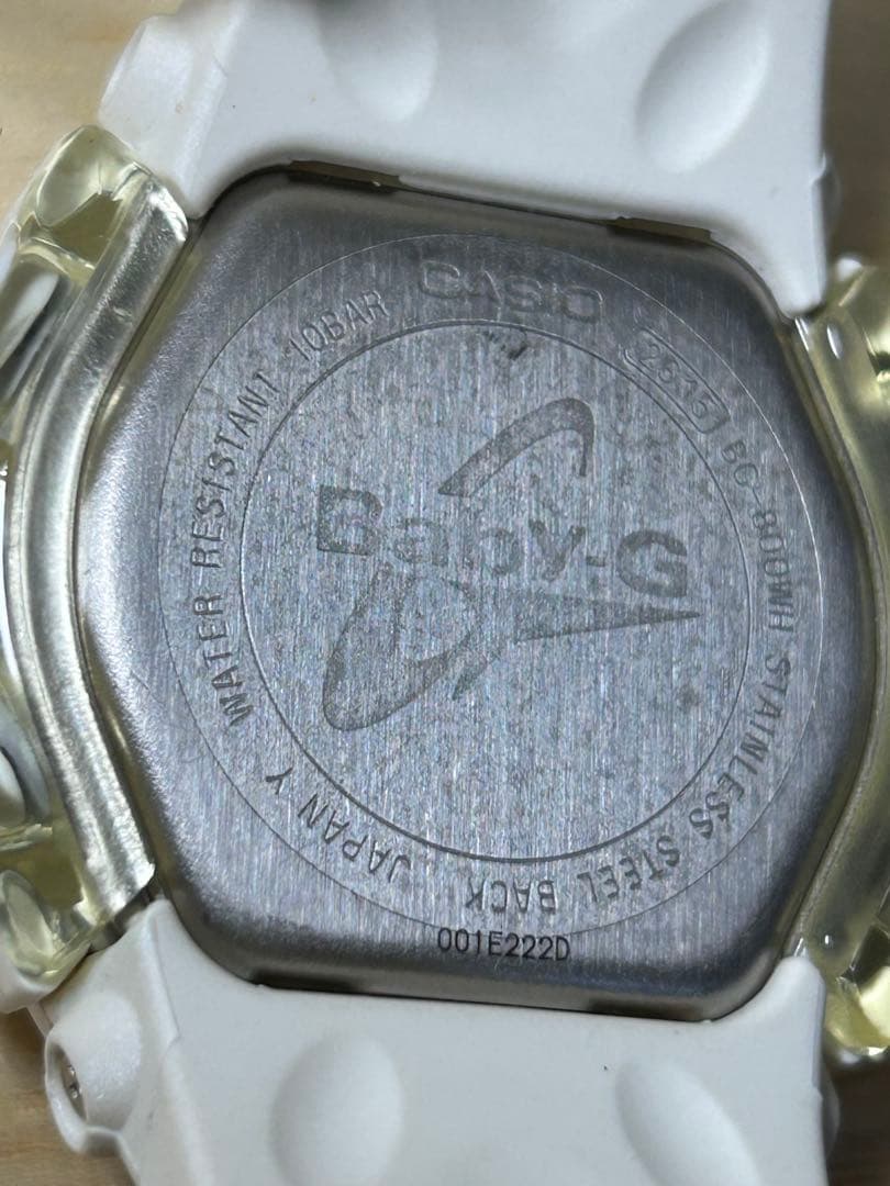 美品CASIO Baby-G Tough Solar White Veil