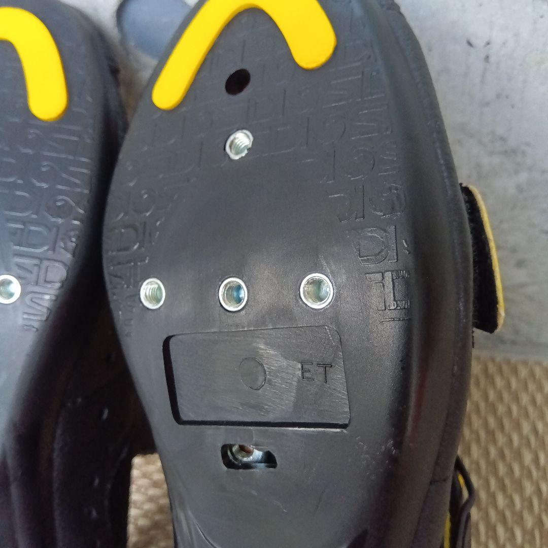 【デッドストック・希少】SIDI シディ ビンディングシューズ 本革 38 黒