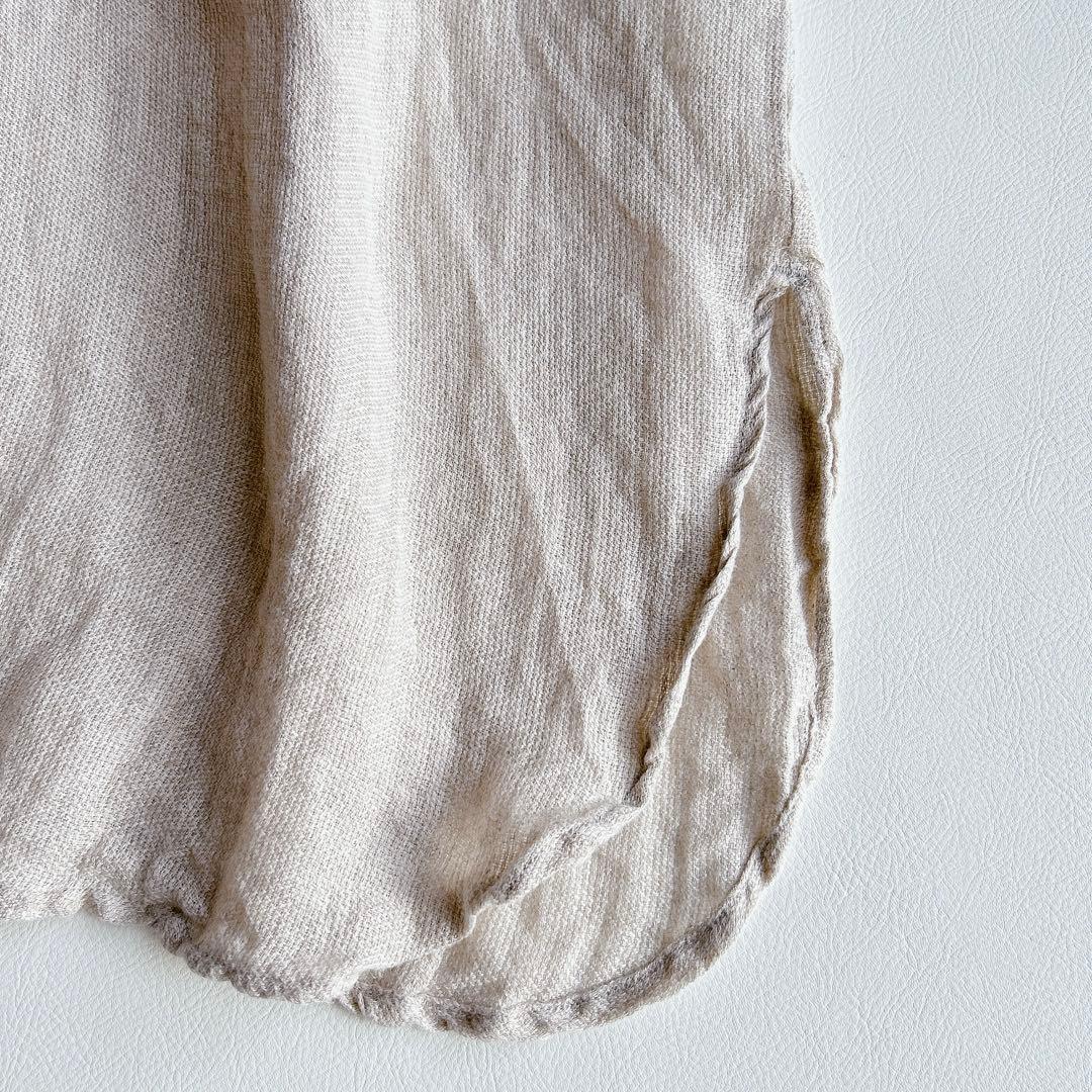 Veritecoeur ⿻ リネン フロントヨーク チュニック バックギャザー
