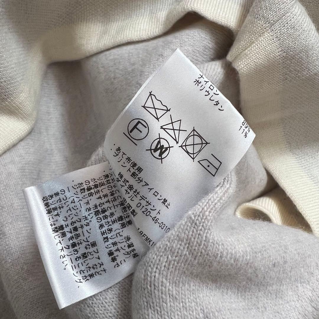 DESCENTE GOLF デサントゴルフ　異素材　切替　ニット　セーター　ロゴ