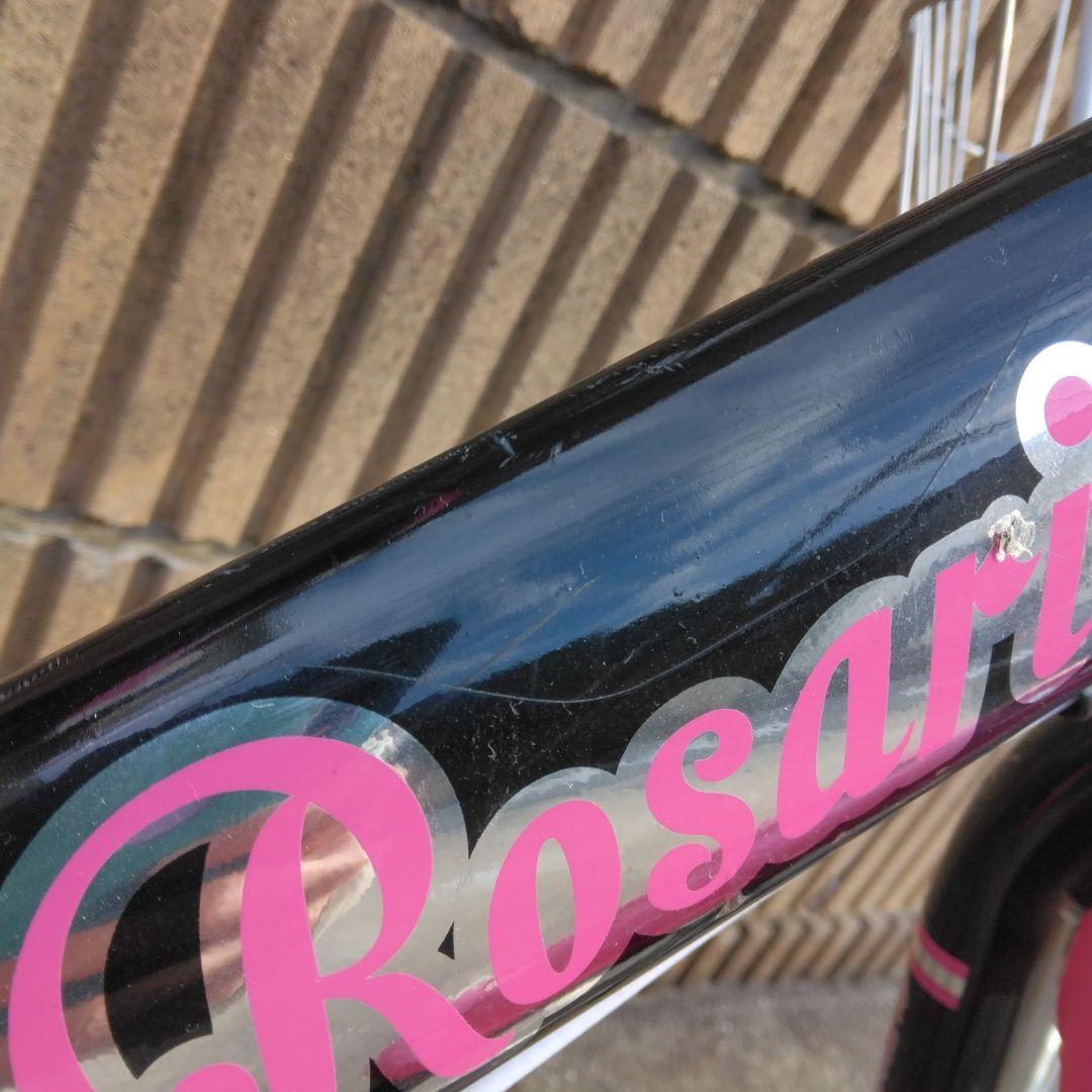 18インチ　ピンク 幼児用自転車 ピンク　黒　補助輪あり　説明書あり